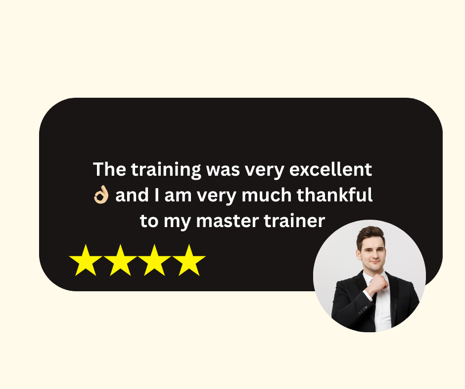 The training was very excellent 👌🏼 and I am very much thankful to my master trainer (2)